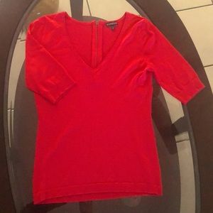 Red half sleeve top